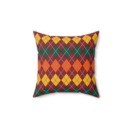 Sri Lanka Retro Argyle Cushion Pillow