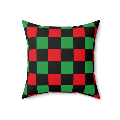 Libya Retro Check Cushion Pillow