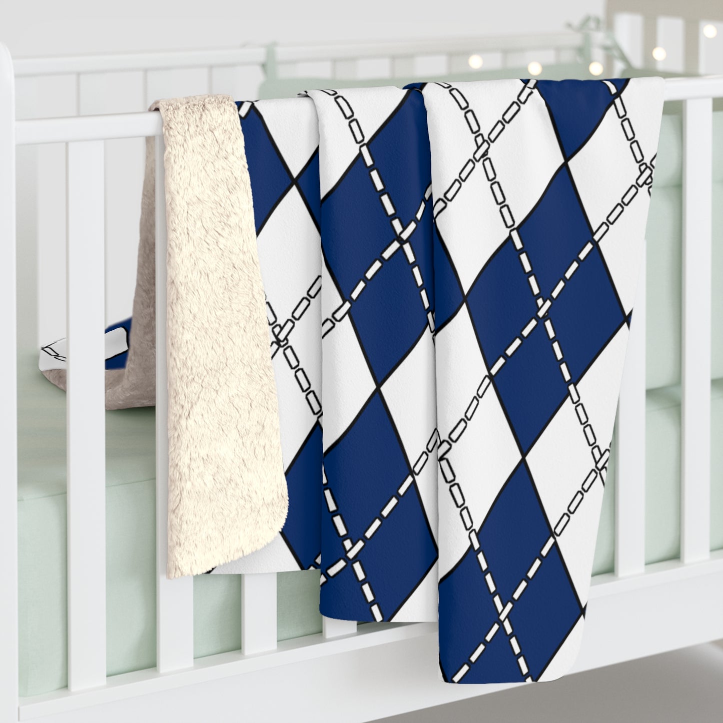 Finland Retro Argyle Blanket Throw
