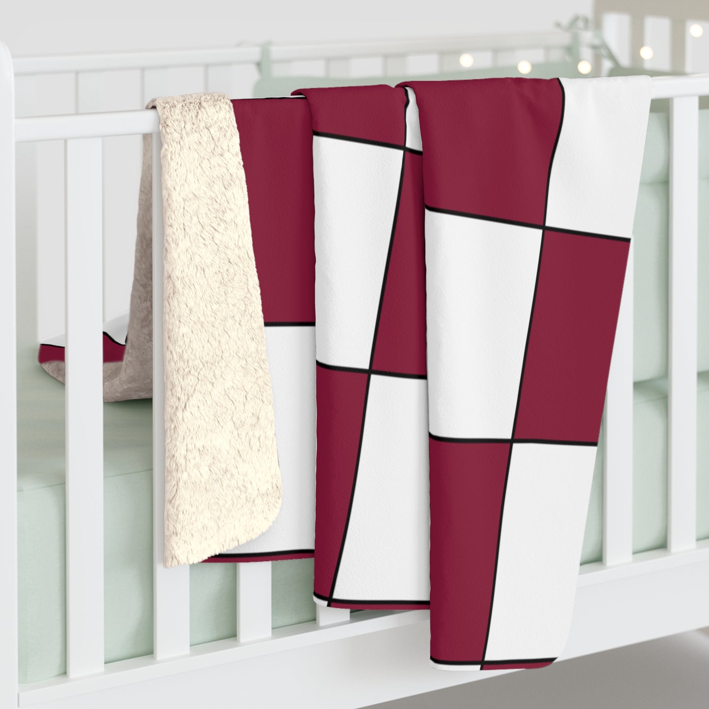 Qatar Retro Check Blanket Throw