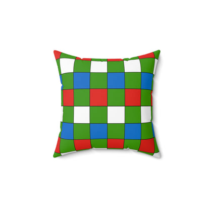 Equatorial Guinea Retro Check Cushion Pillow
