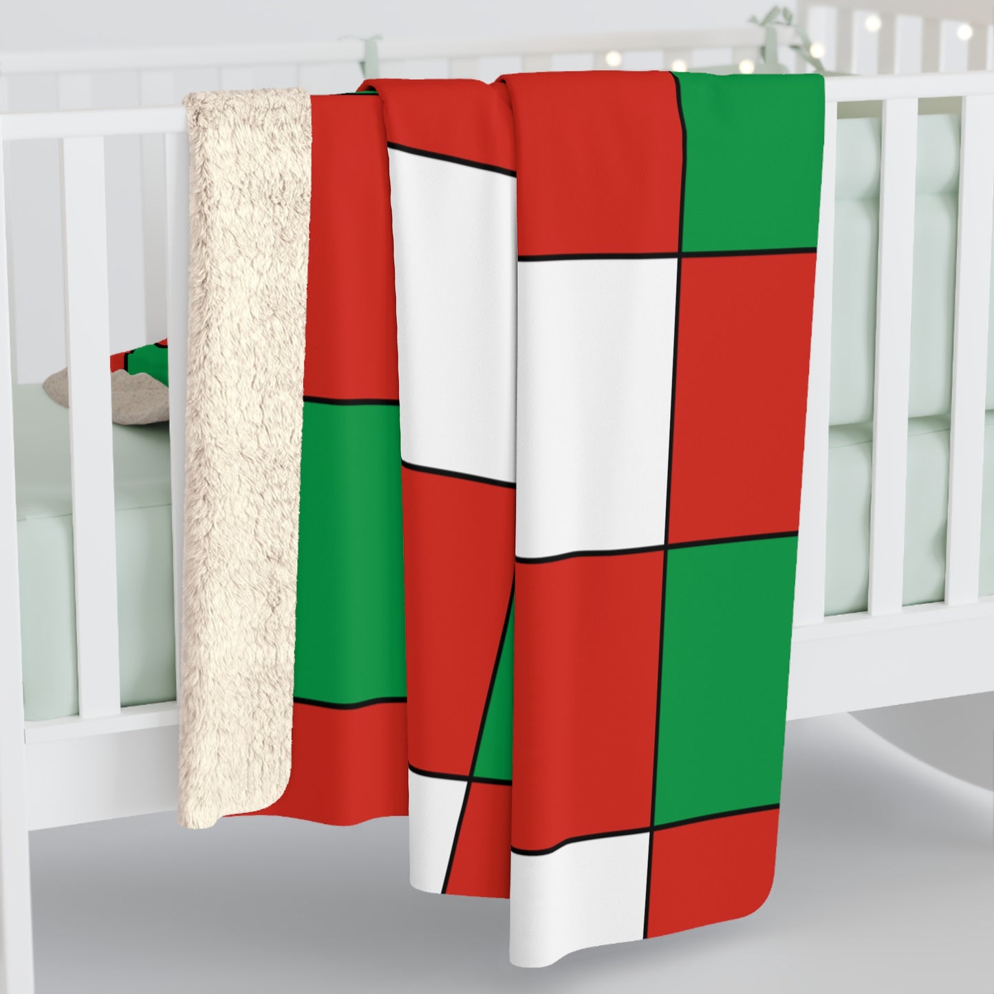 Pais Vasco Retro Check Blanket Throw