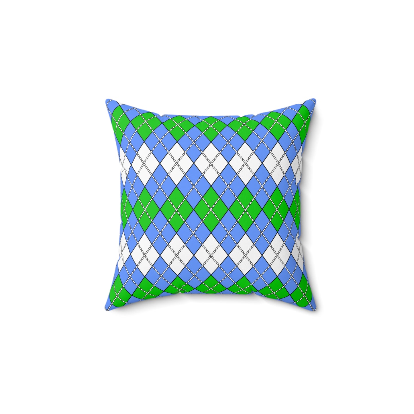 Djibouti Retro Argyle Cushion Pillow