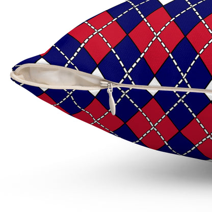 South Georgia And The South Sandwich Islands Retro Argyle Cushion Pillow