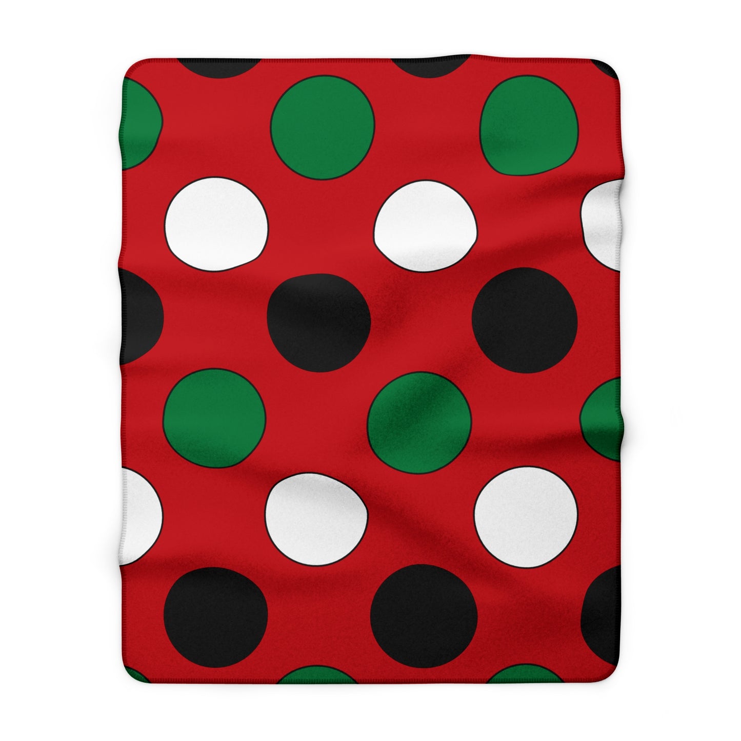 Western Sahara Retro Polka Dots Blanket Throw