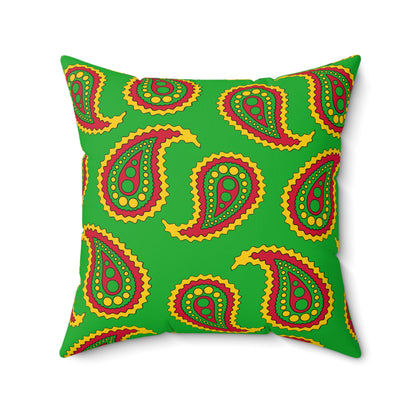 Sao Tome And Principe Retro Paisley Cushion Pillow