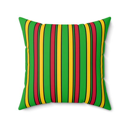 Sao Tome And Principe Retro Stripes Cushion Pillow
