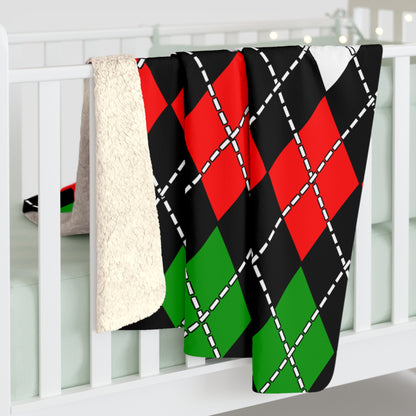 Sudan Retro Argyle Blanket Throw