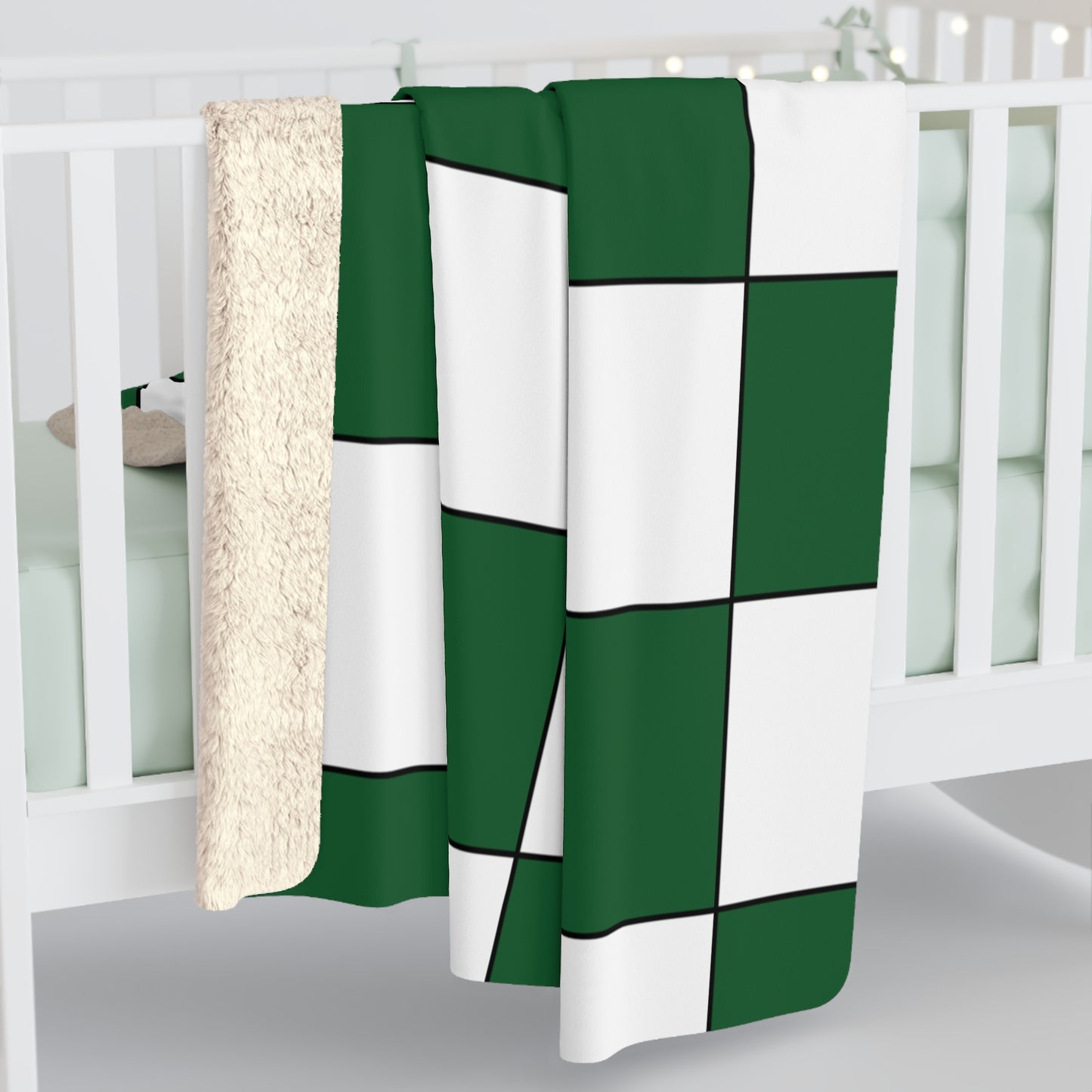 Saudi Arabia Retro Check Blanket Throw
