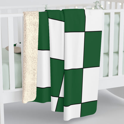 Saudi Arabia Retro Check Blanket Throw