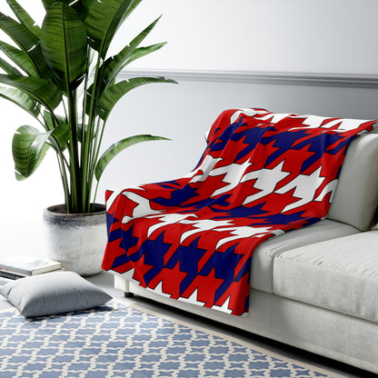 Nepal Retro Houndstooth Blanket Throw