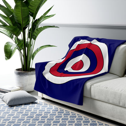 Cook Islands Retro Target Blanket Throw