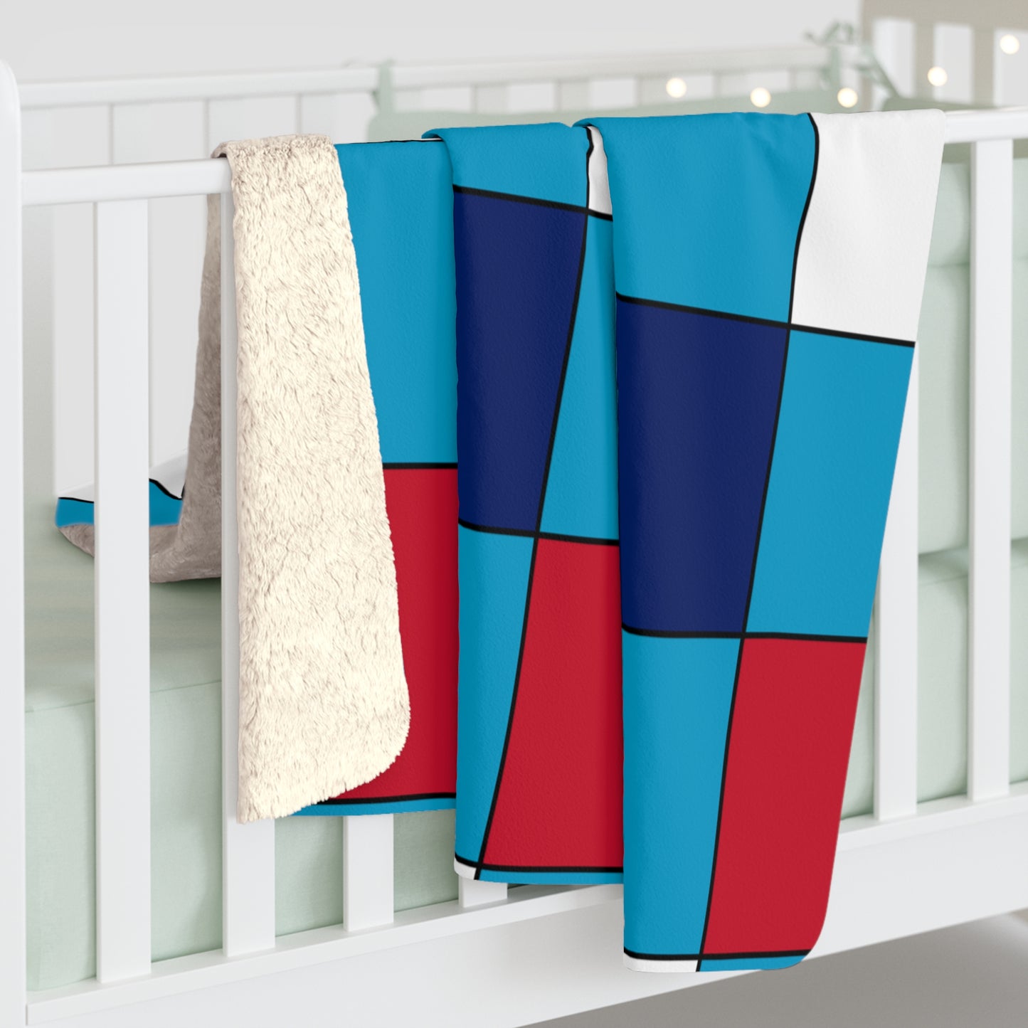 Tuvalu Retro Check Blanket Throw