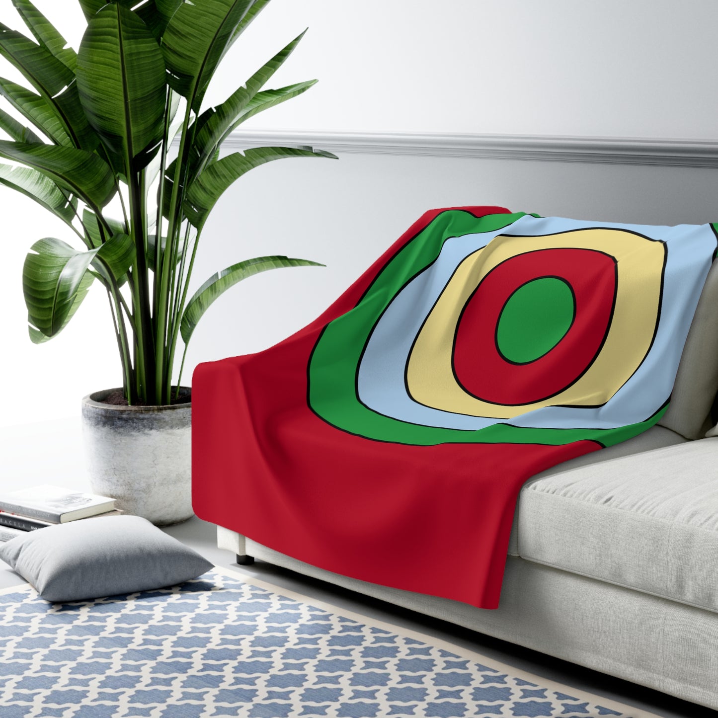 Eritrea Retro Target Blanket Throw
