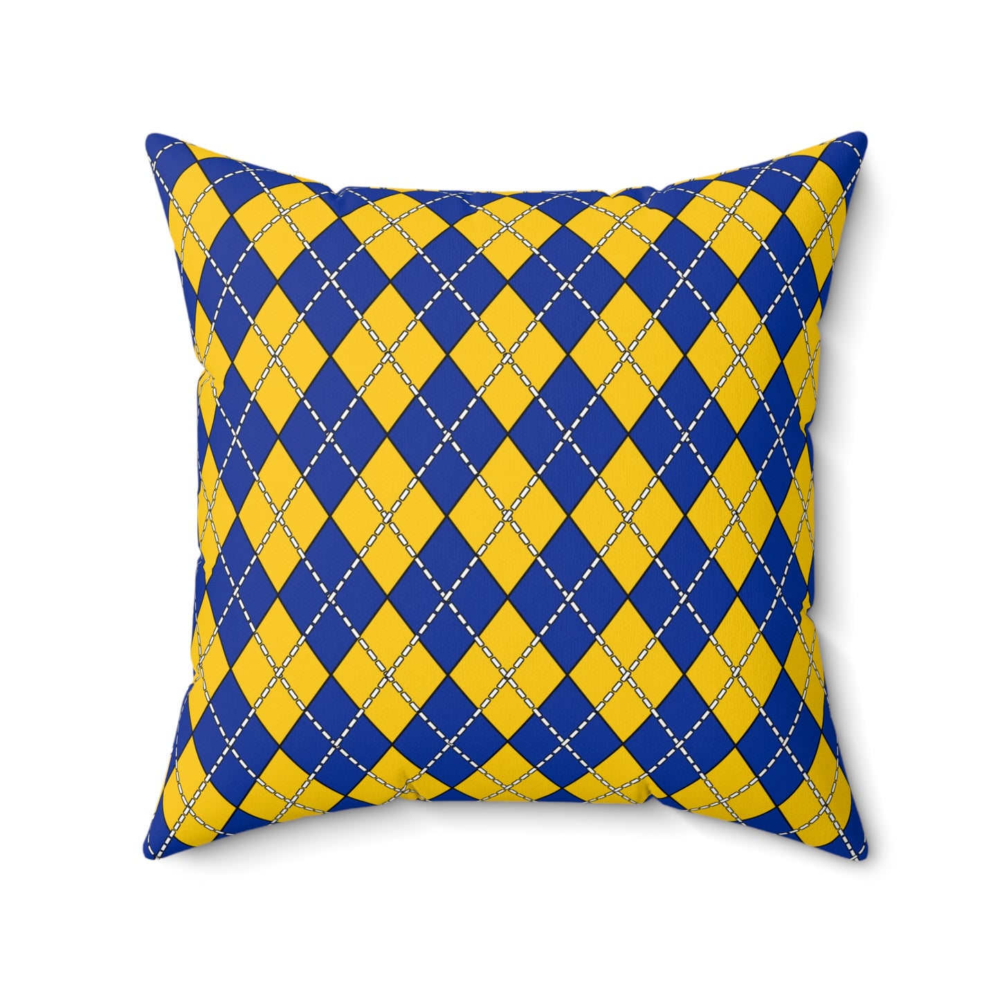 European Union Retro Argyle Cushion Pillow