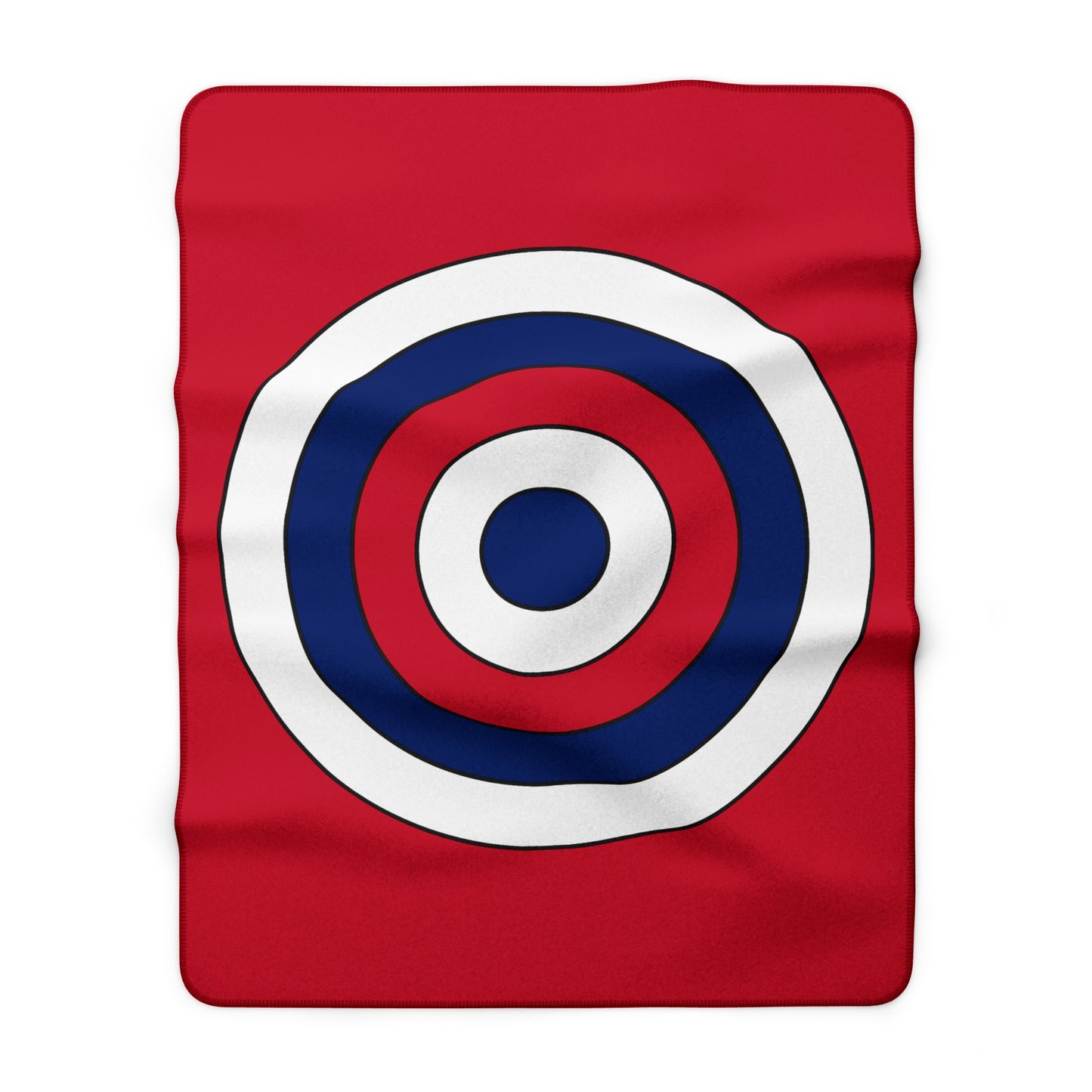United Kingdom (UK) Retro Target Blanket Throw