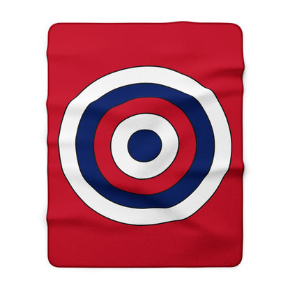 United Kingdom (UK) Retro Target Blanket Throw