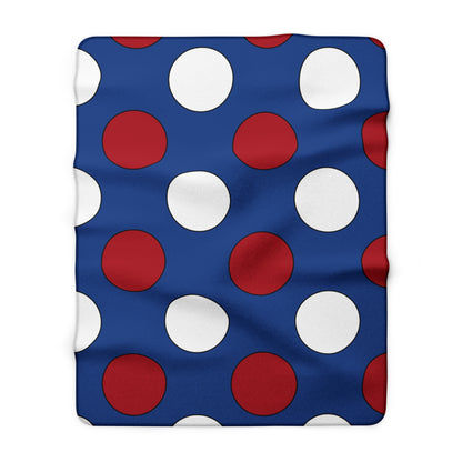 Netherlands Retro Polka Dots Blanket Throw