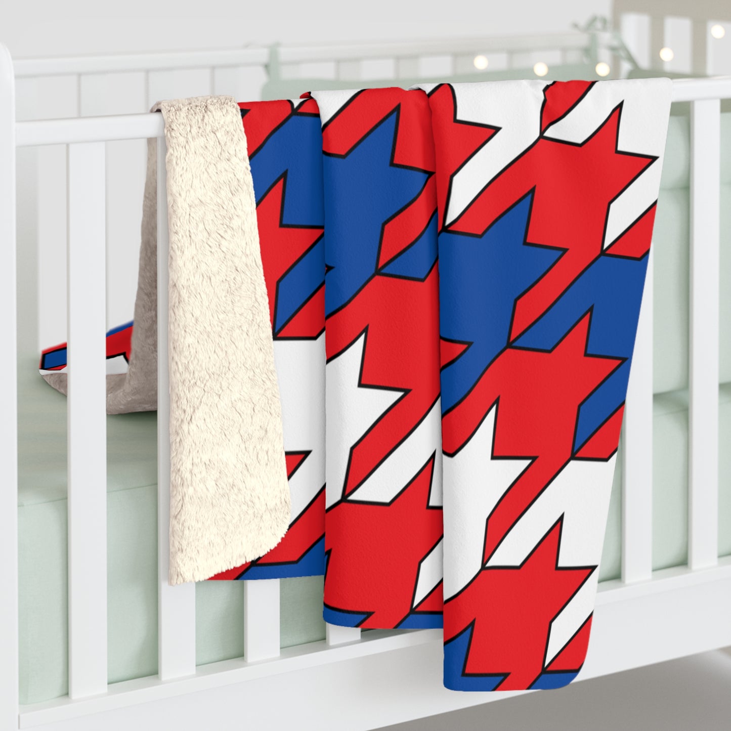 Slovakia Retro Houndstooth Blanket Throw