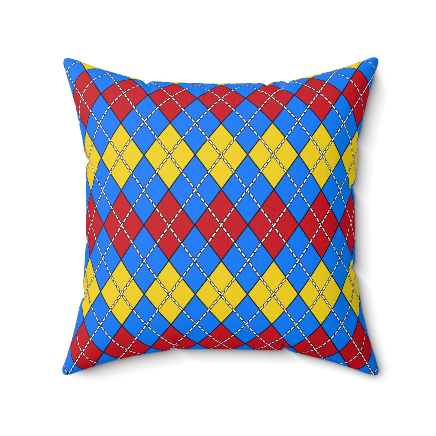 Democratic Republic of the Congo Retro Argyle Cushion Pillow