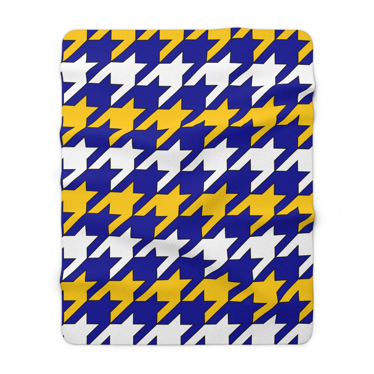 Bosnia And Herzegovina Retro Houndstooth Blanket Throw
