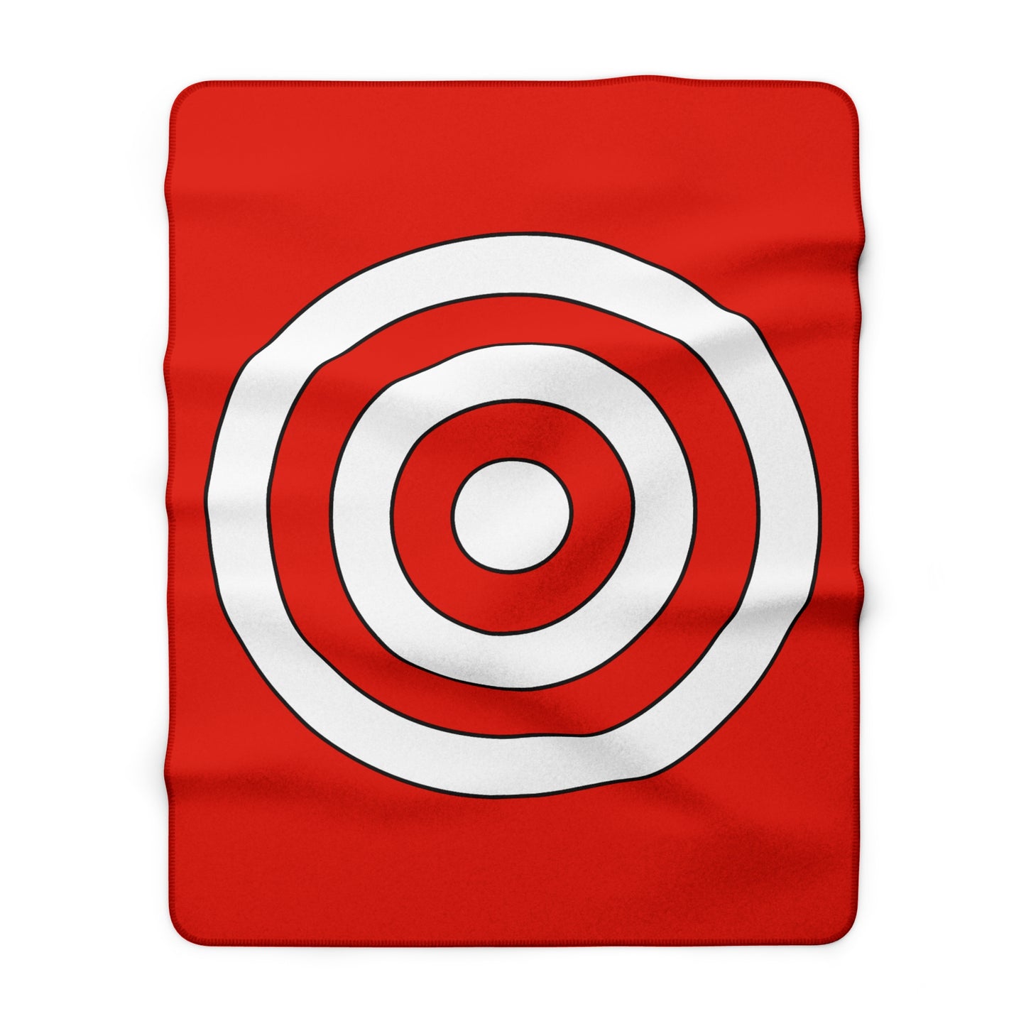 French Polynesia Retro Target Blanket Throw