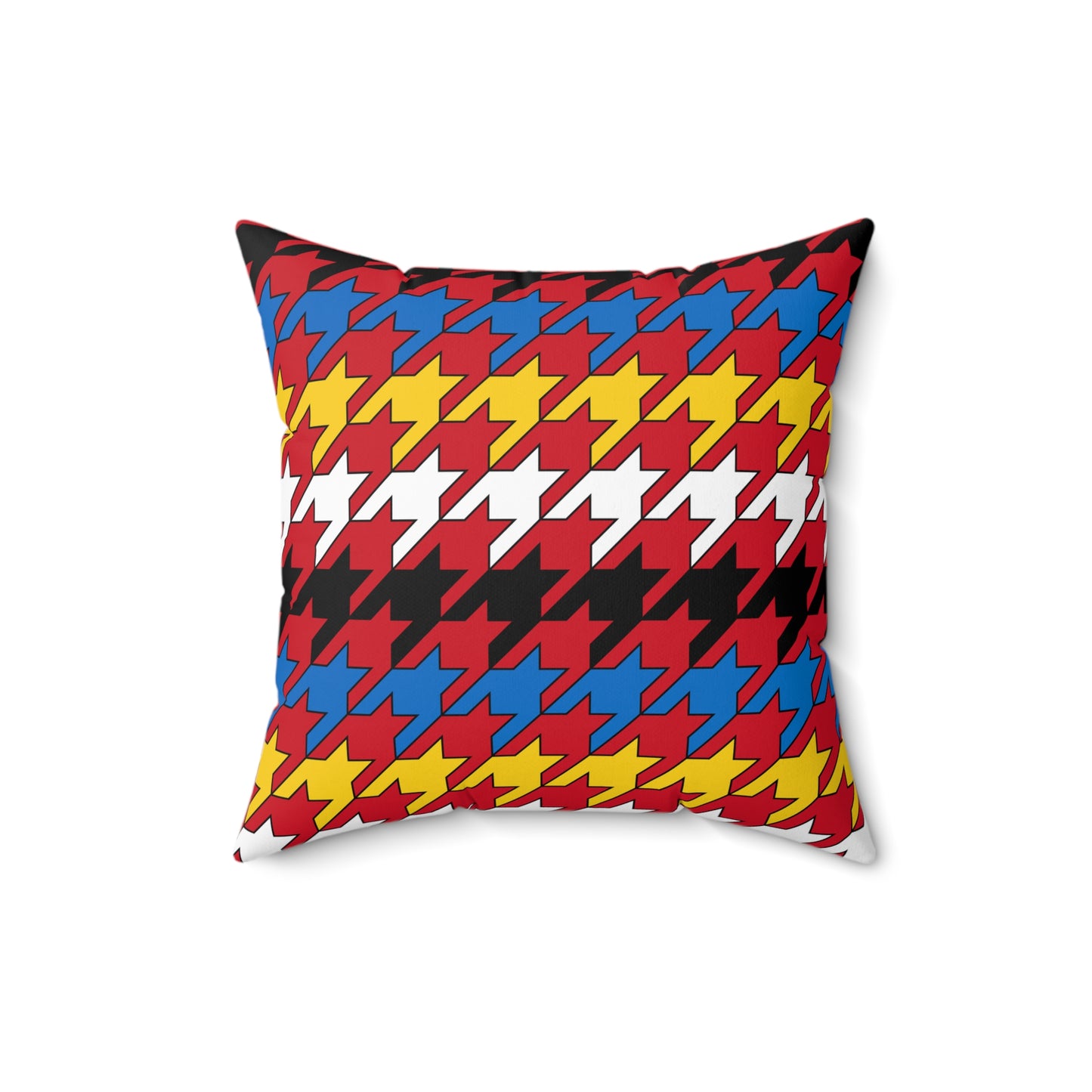 Antigua And Barbuda Retro Houndstooth Cushion Pillow