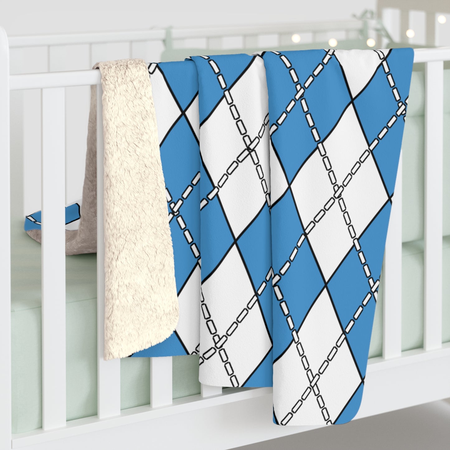Guatemala Retro Argyle Blanket Throw