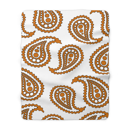 Cyprus Retro Paisley Blanket Throw