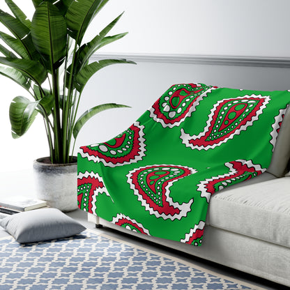 Wales Retro Paisley Blanket Throw
