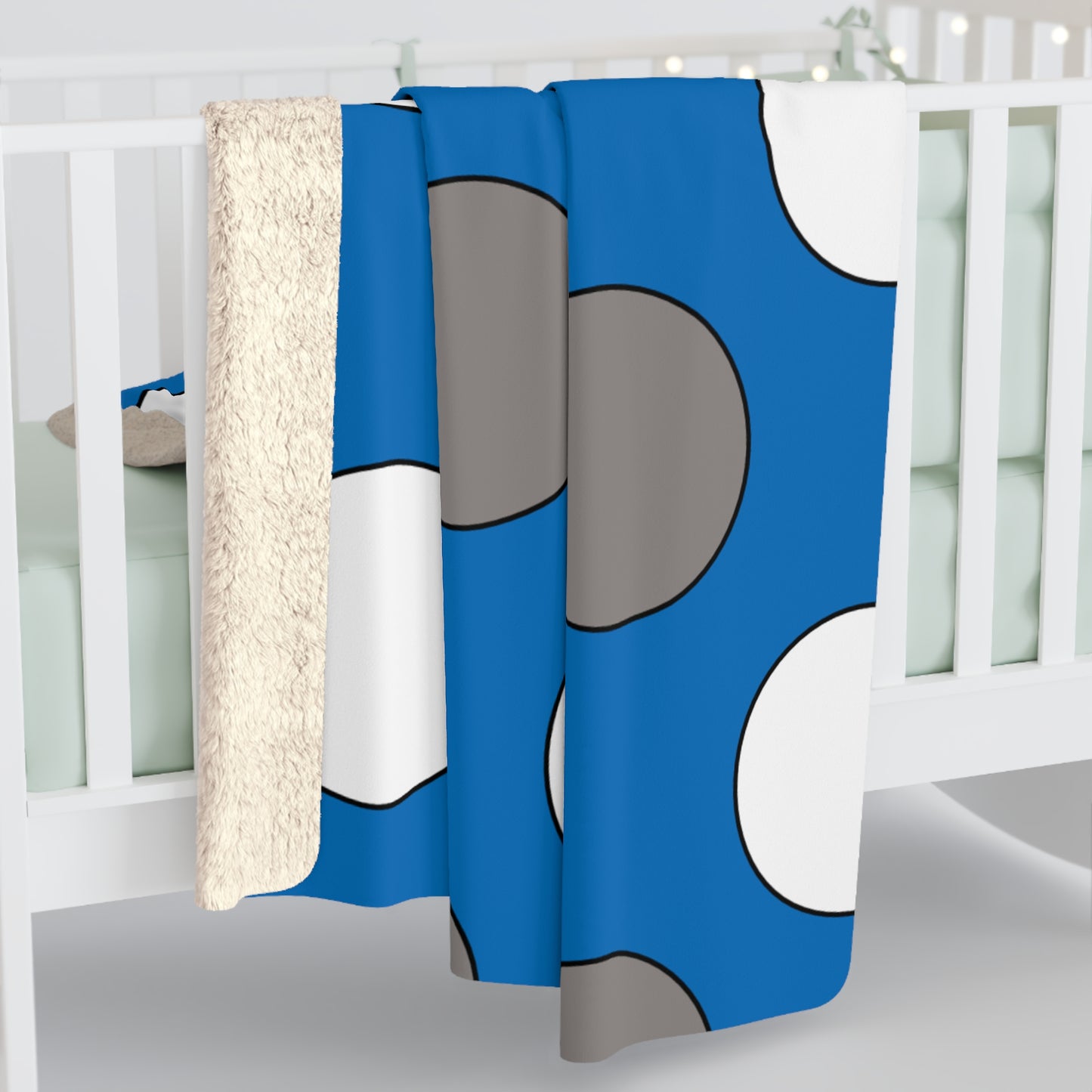 Northern Mariana Islands Retro Polka Dots Blanket Throw