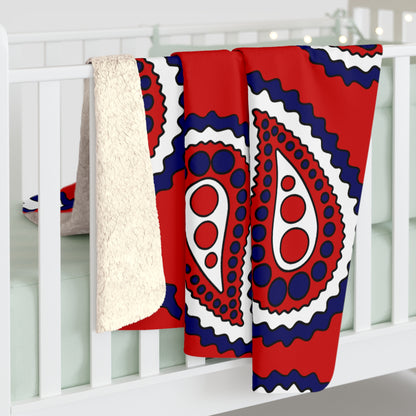 Nepal Retro Paisley Blanket Throw