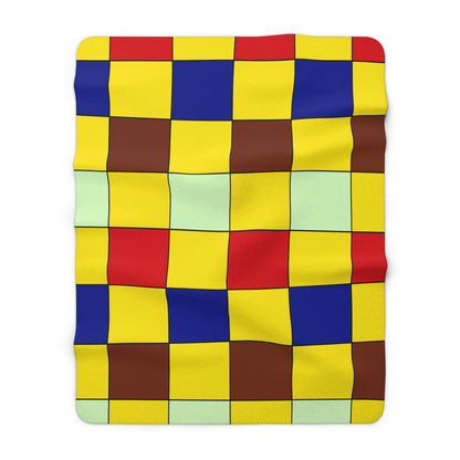 Ecuador Retro Check Blanket Throw