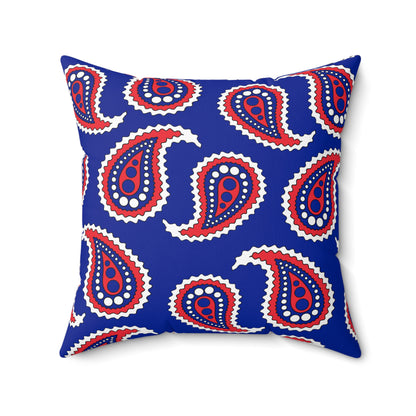 French Southern Territories Retro Paisley Cushion Pillow