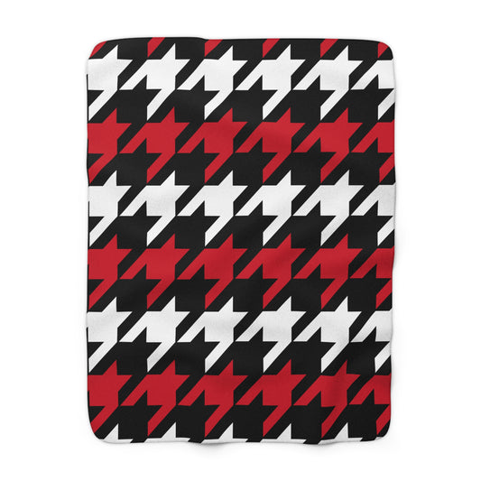Iraq Retro Houndstooth Blanket Throw