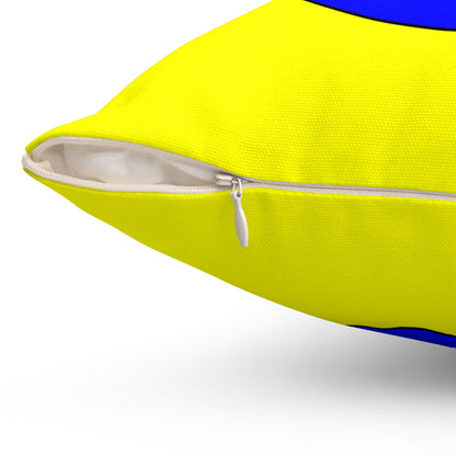 Yellow, Blue, Red Retro Target Cushion Pillow