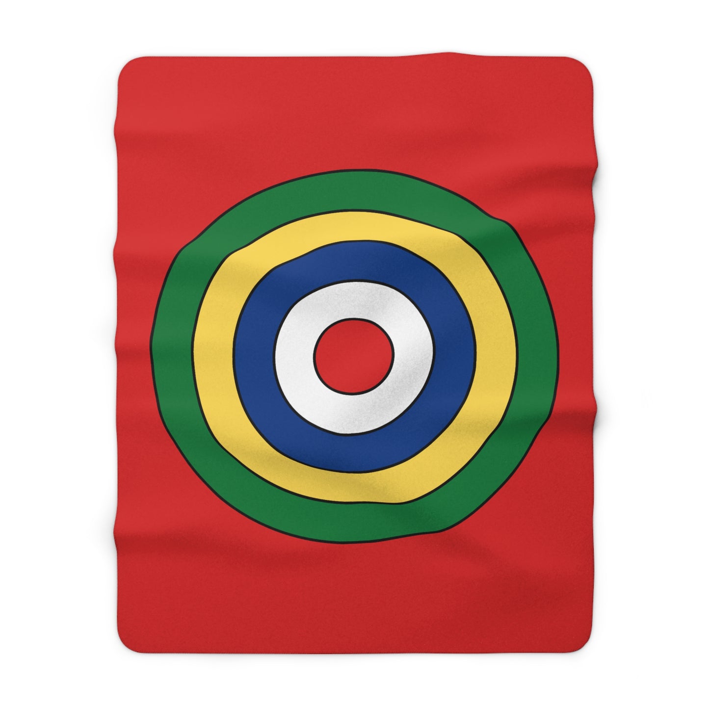Seychelles Retro Target Blanket Throw