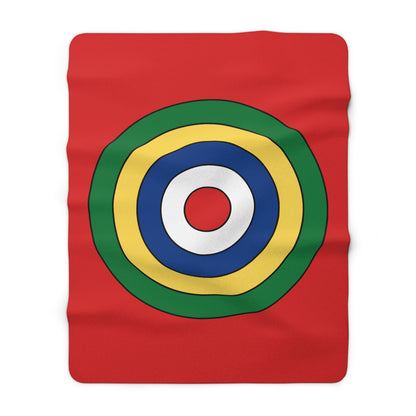 Seychelles Retro Target Blanket Throw