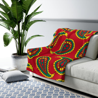 Grenada Retro Paisley Blanket Throw