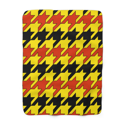 Uganda Retro Houndstooth Blanket Throw