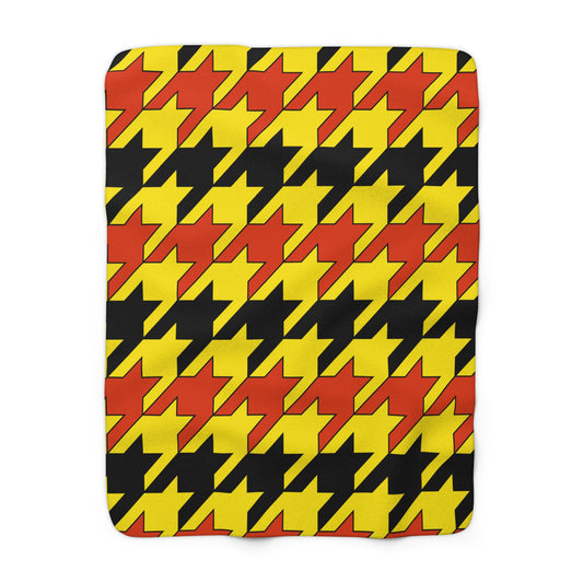Uganda Retro Houndstooth Blanket Throw