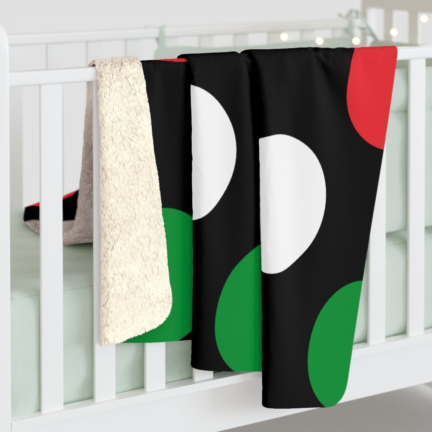 Palestine Retro Polka Dots Blanket Throw