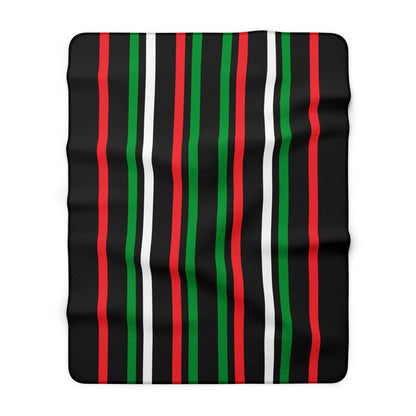 Palestine Retro Stripes Blanket Throw