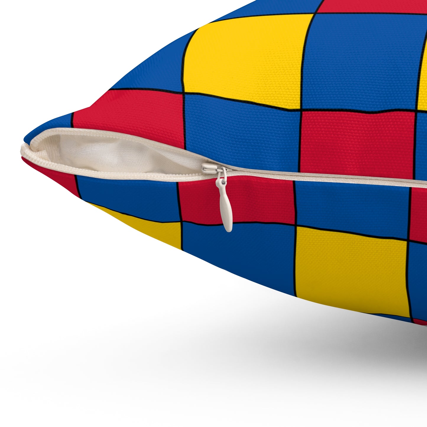 Aland Islands Retro Check Cushion Pillow