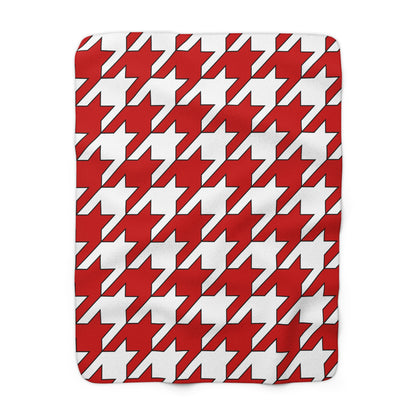 Northern Ireland Retro Houndstooth Blanket Throw