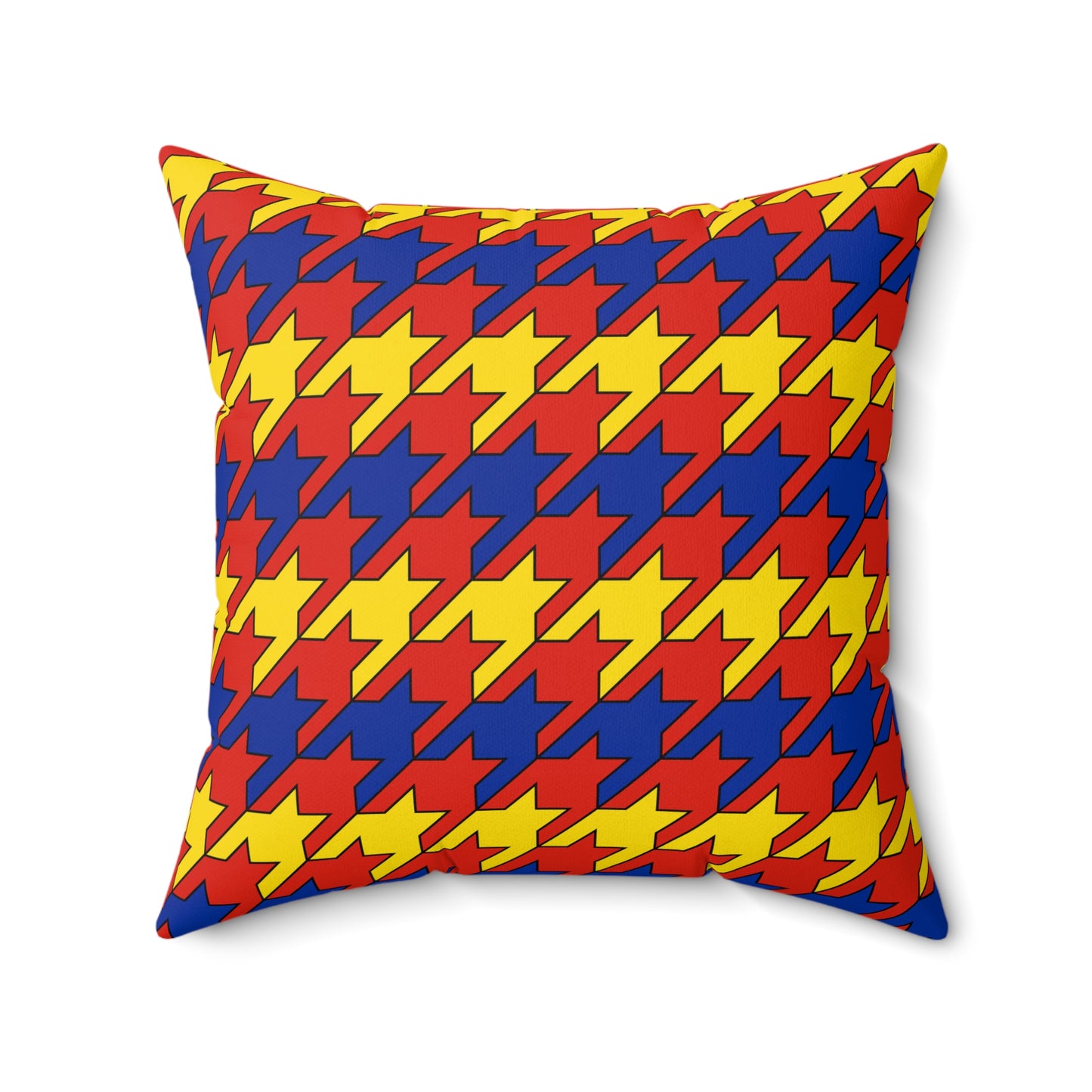 Romania Retro Houndstooth Cushion Pillow