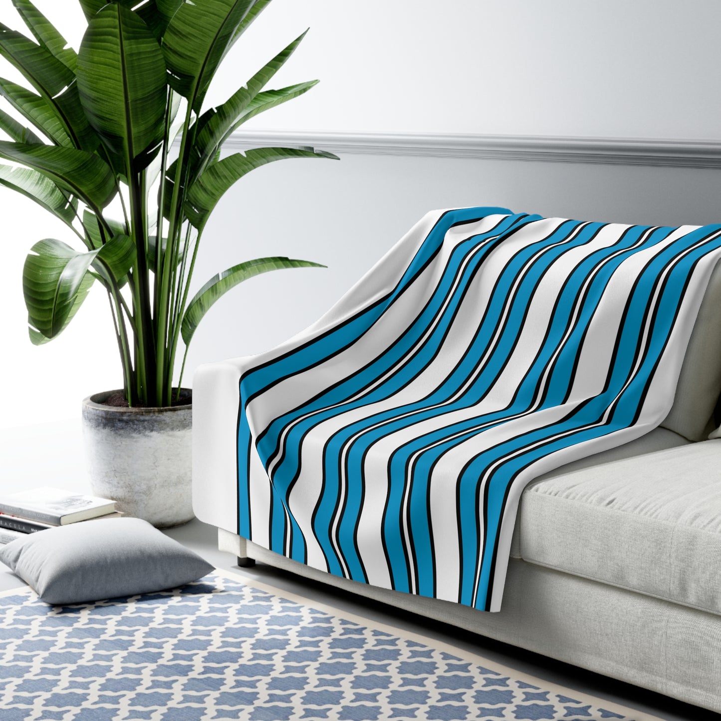 Galicia Retro Stripes Blanket Throw