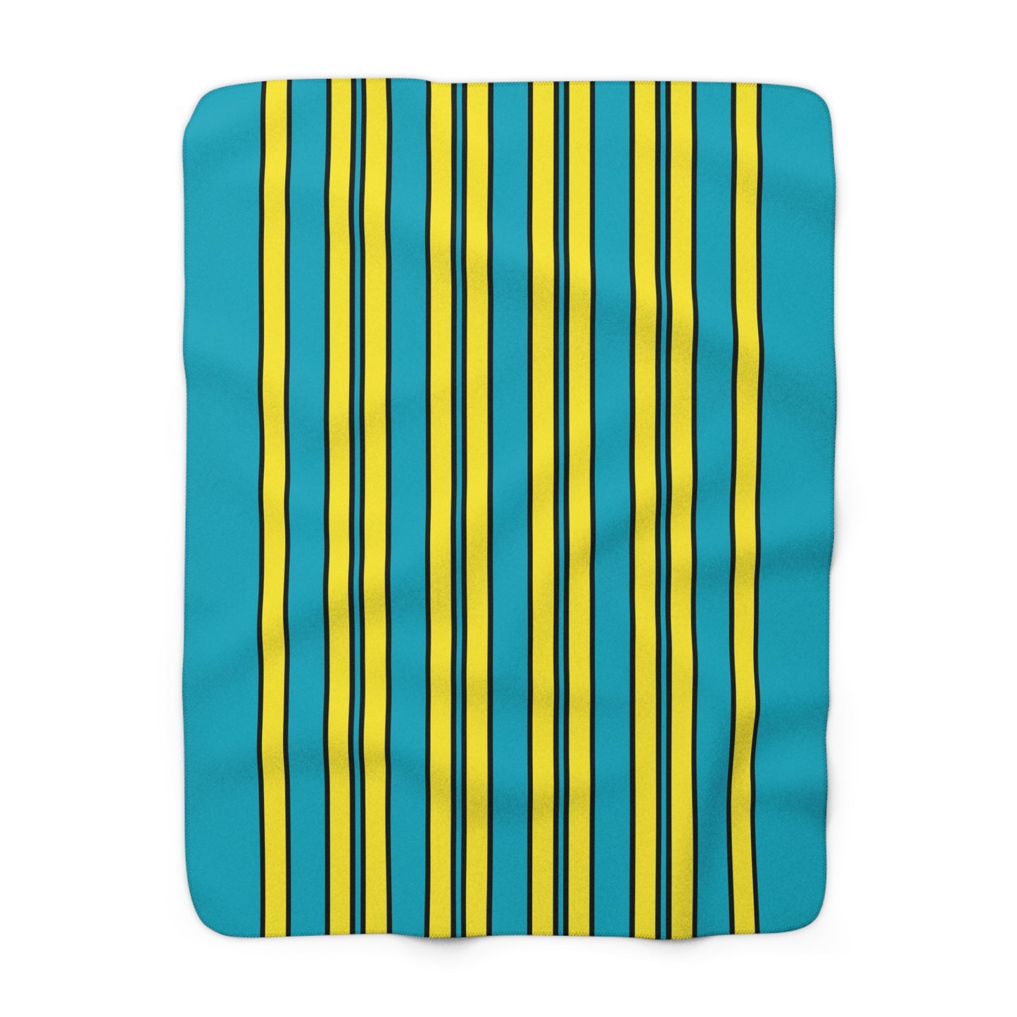Kazakhstan Retro Stripes Blanket Throw