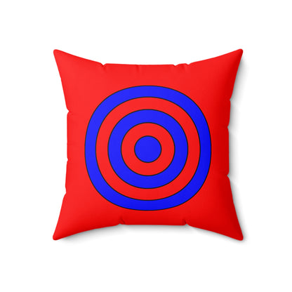 Red, Blue Retro Target Cushion Pillow