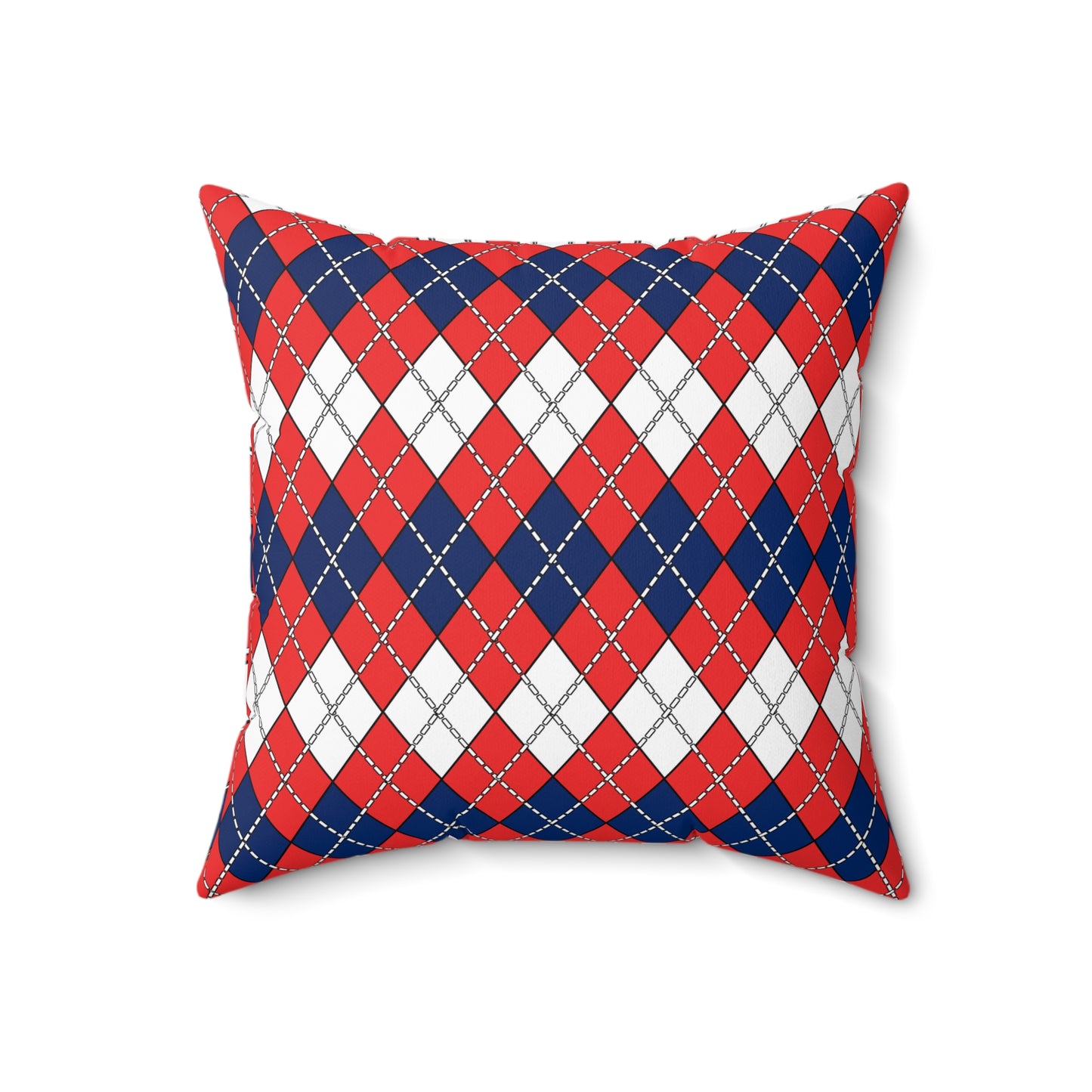 Svalbard And Jan Mayen Retro Argyle Cushion Pillow